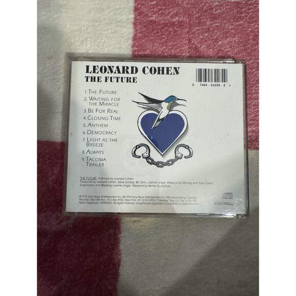 Leonard Cohen The Future CD 1992 90s music original vintage - Picture 2 of 3